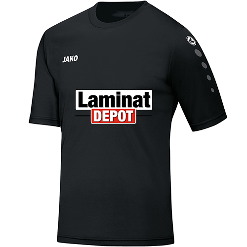 Laminat Depot 14er Trikotsatz Team schwarz incl. TW Set